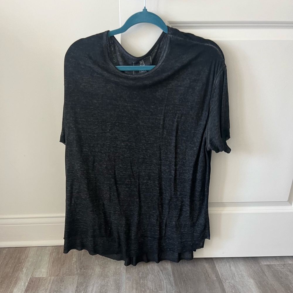 Free People - We The Free Black Tee